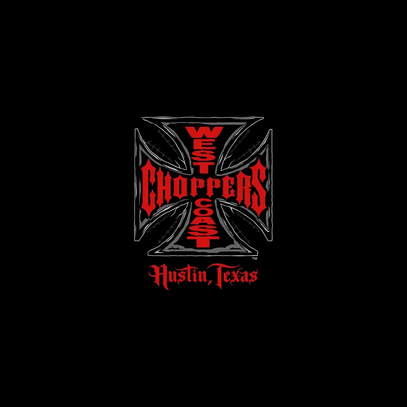 West Coast Choppers Austin Texas Custom Motorcycle Logo iPhone Case