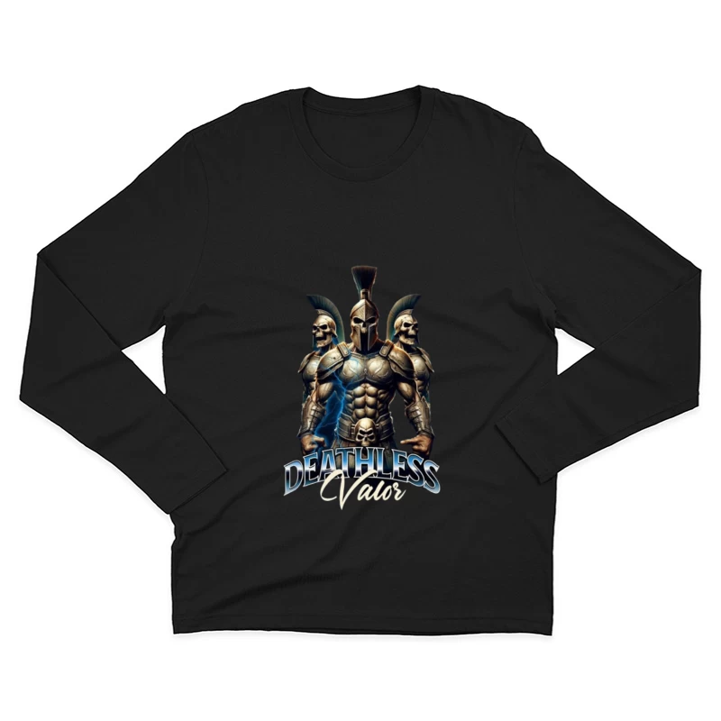 Spartan Warrior Deathless Elite with Skull Armor Male Long Sleeve T-Shirt