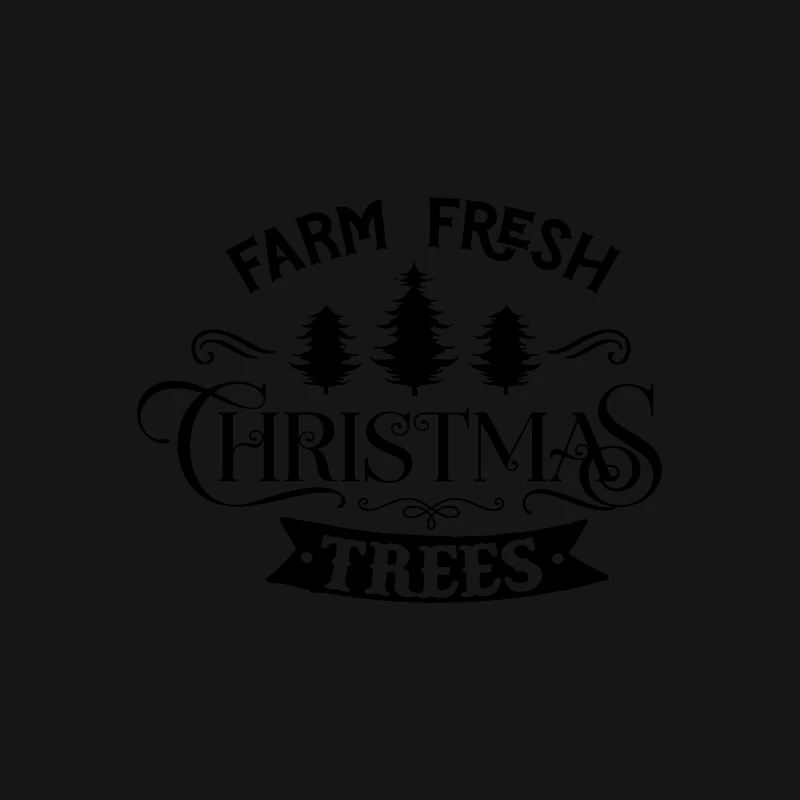 Affiche d'Arbres de Noël Frais de la Ferme Femme T-Shirt