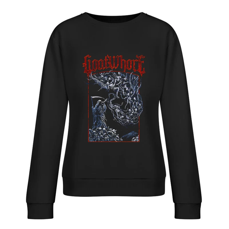 Goatwhore Death Horn Female Pullover Sweatshirt