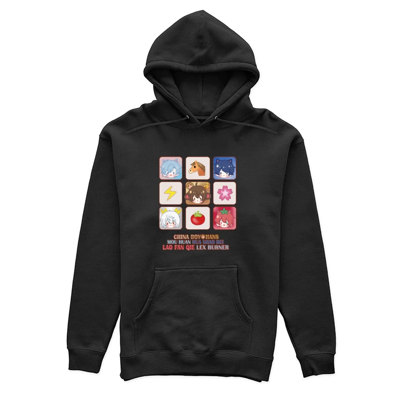 Niedliche Avatare und Symbole Damen Pullover Hoodie