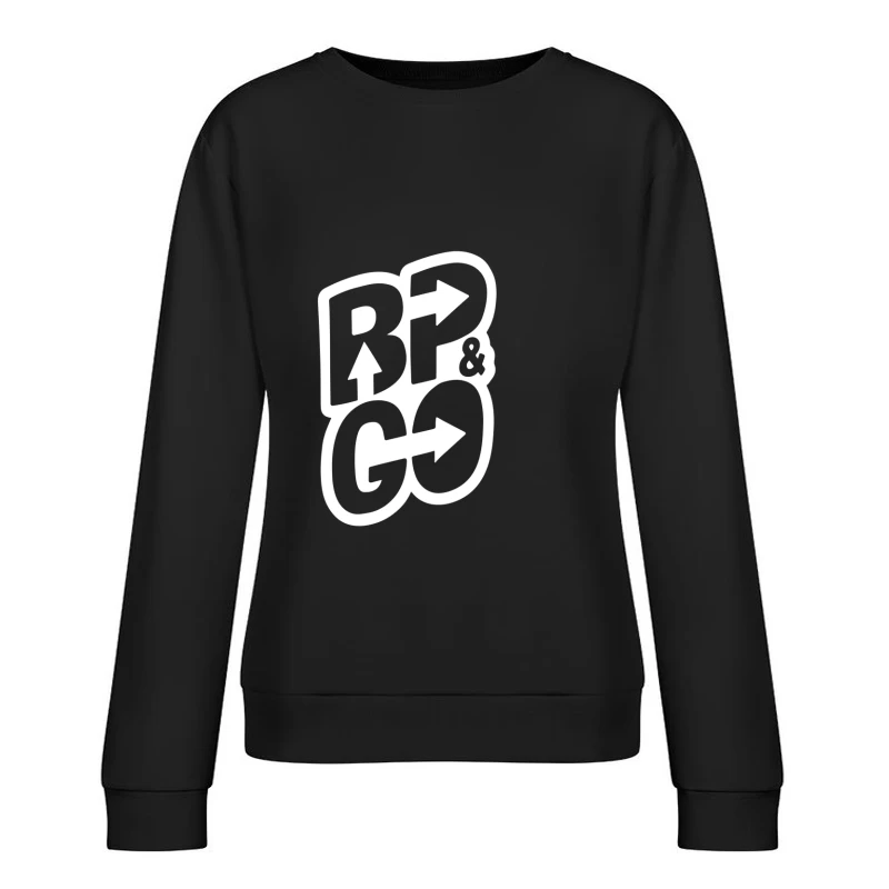 BP und GO Logo Design Damen Pullover Sweatshirt