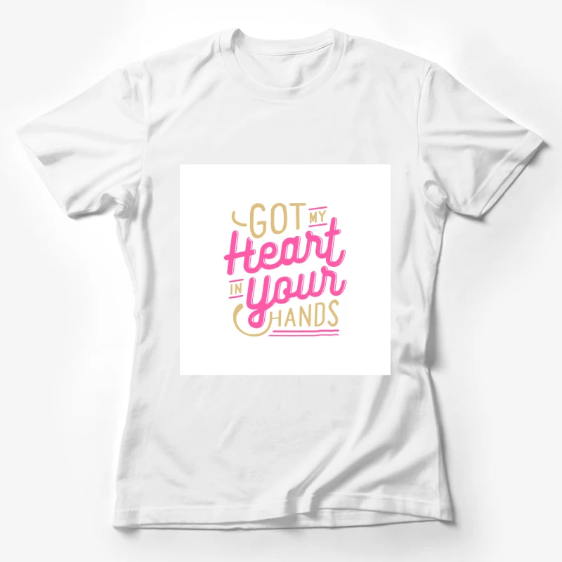 Slogan d'amour coloré Femme T-Shirt