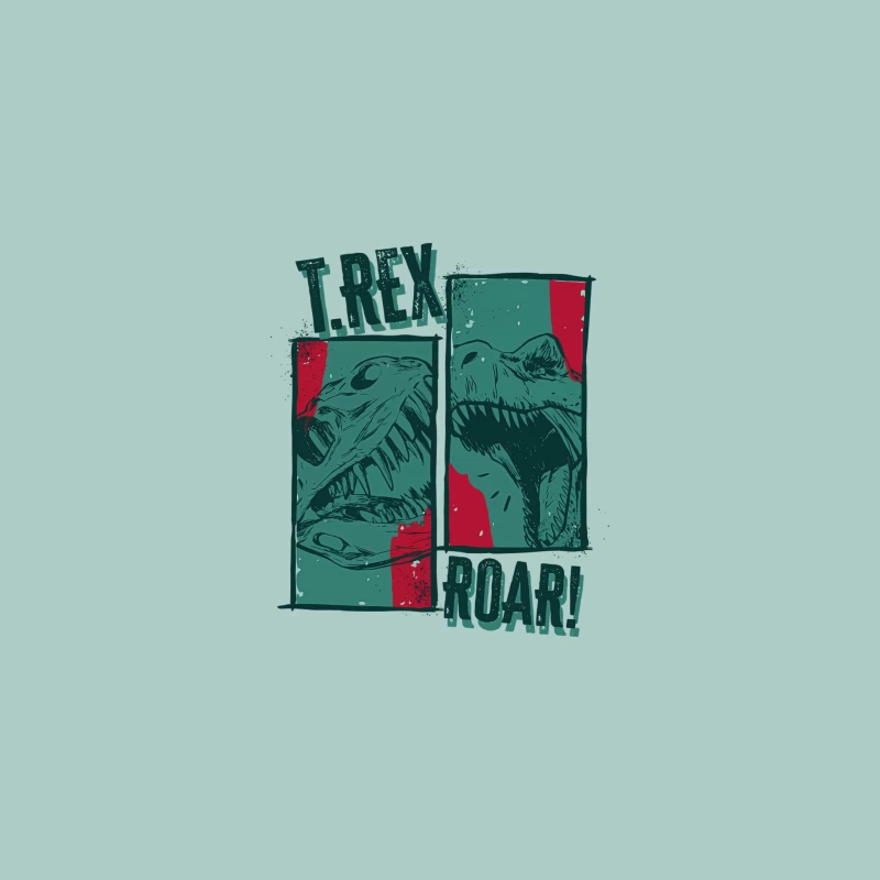 T-Rex Roar! Vintage Comic Design Desk Mat