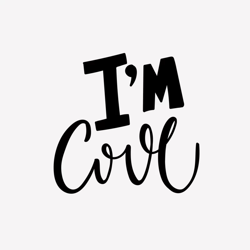 Phrase Inspirante : Je Suis Cool Femme T-Shirt
