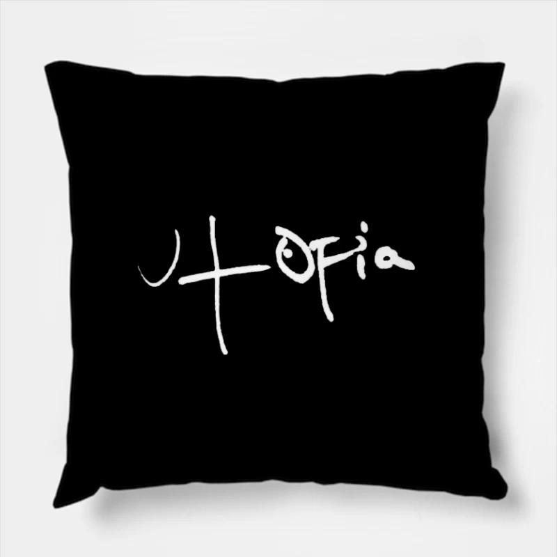 Simple Abstract Line Drawing Throw Pillow