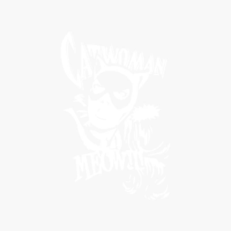 Catwoman Meow Comic Funny Cotton Tote Bag