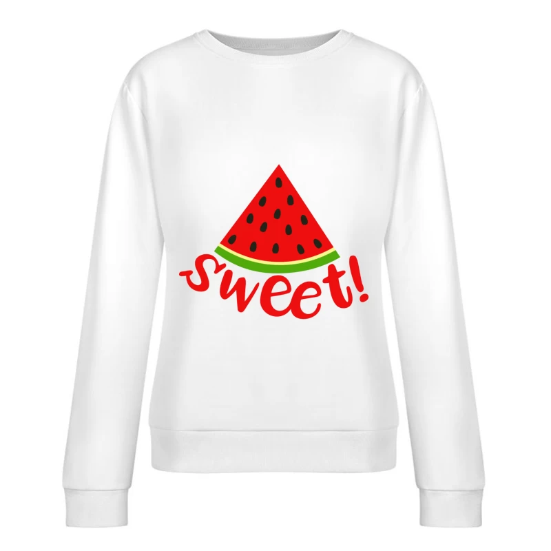 Illustration de pastèque sucrée Femme Sweat-shirt à enfiler