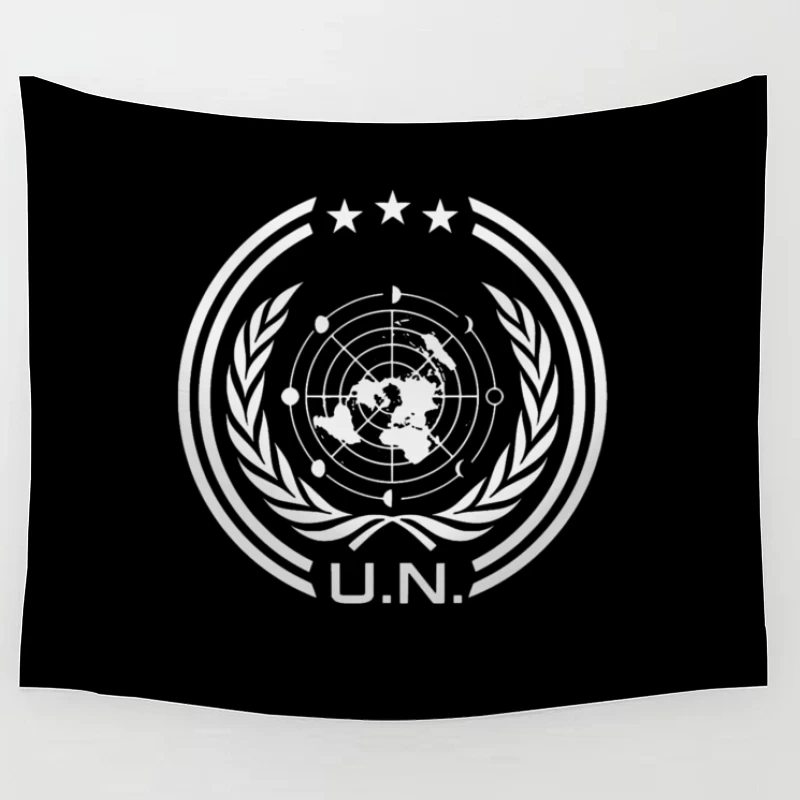 UN Logo Retro Tapestry