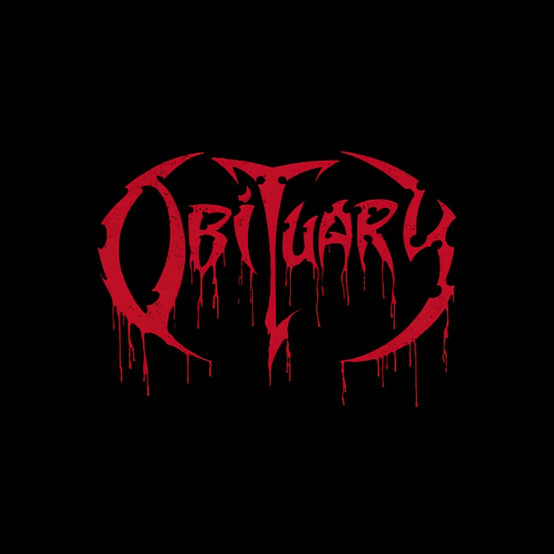 Obituary Cause of Death Red Logo Travel Mug