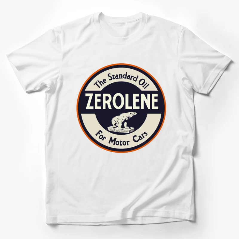 Vintage Standard Oil Zerolene Motor Oil Advertisement with Polar Bear Logo Male T-Shirt