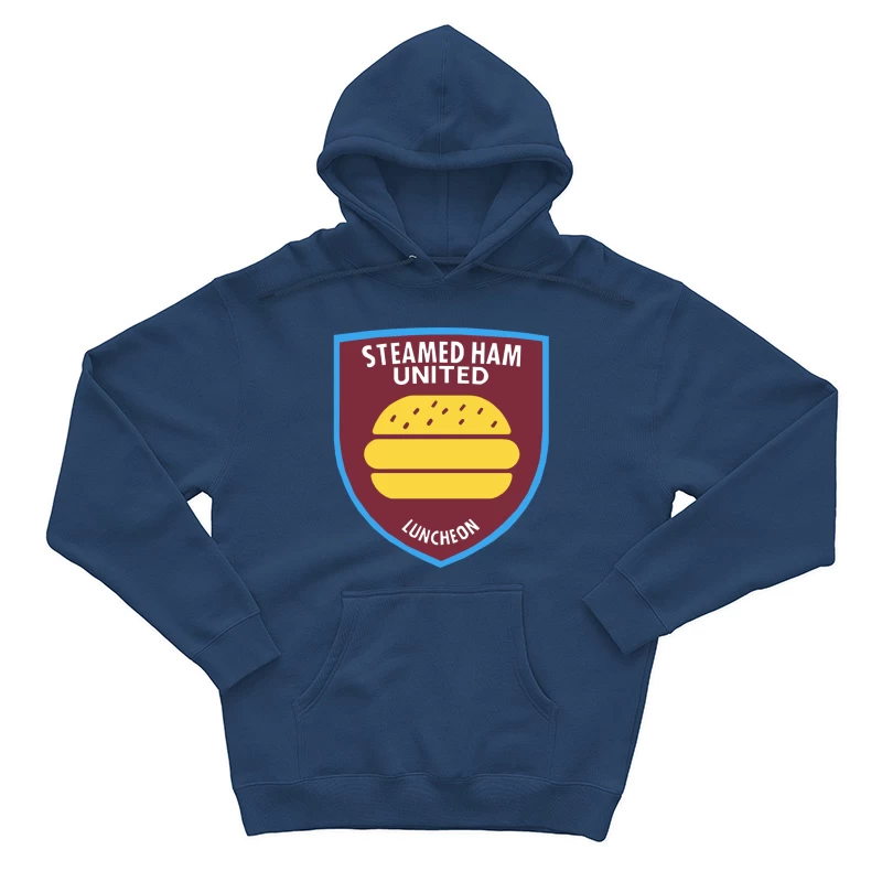 Simpsons / West Ham Parody - STEAMED HAM UNITED Male Pullover Hoodie