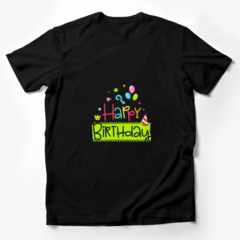 Joyeux Anniversaire Multicolore Homme T-Shirt
