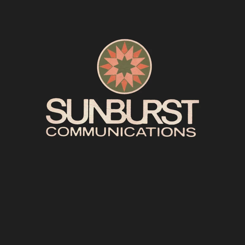 Sunburst Communications Vintage Corporate Logo Design Male Tank Top