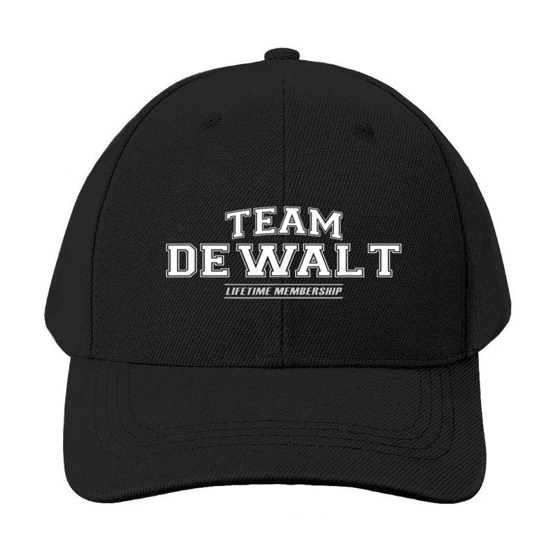 Team DeWalt Lifetime Membership Logo Design Baseball Cap