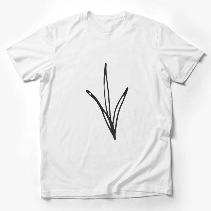 Illustration de Feuille Minimaliste Homme T-Shirt