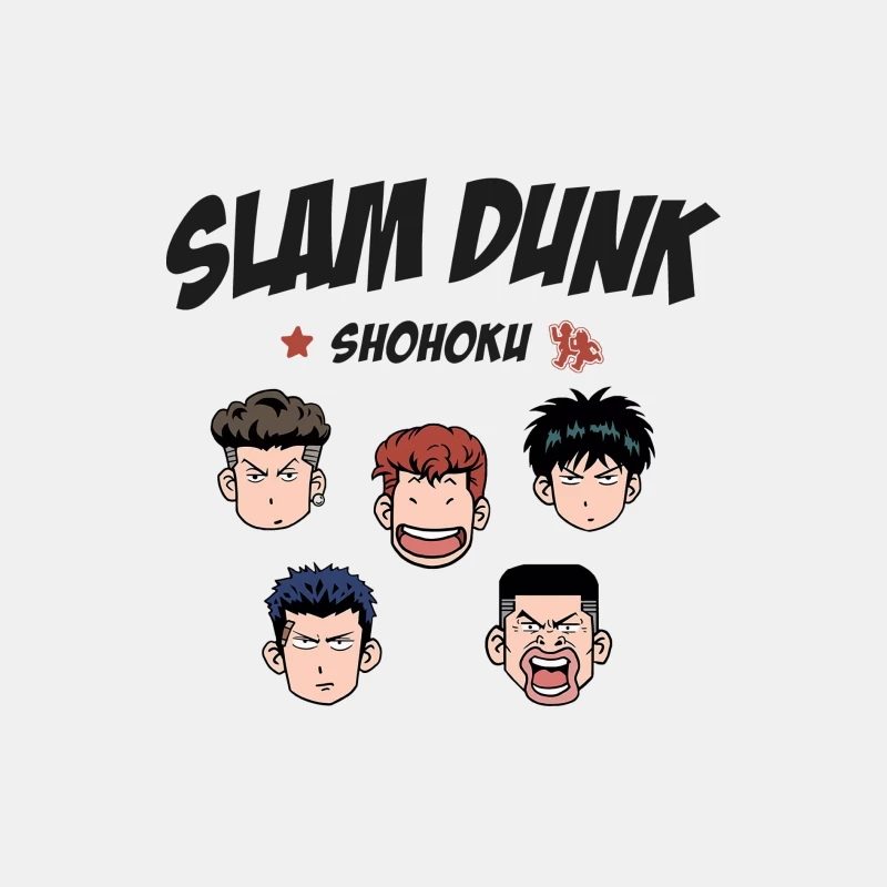 Slam Dunk Charaktere mit Shohoku-Team Herren Tanktops