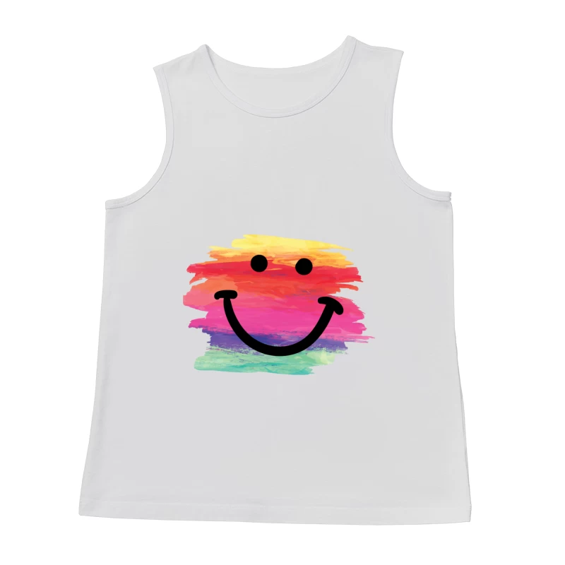 Buntes Aquarell Lächeln Herren Tanktops