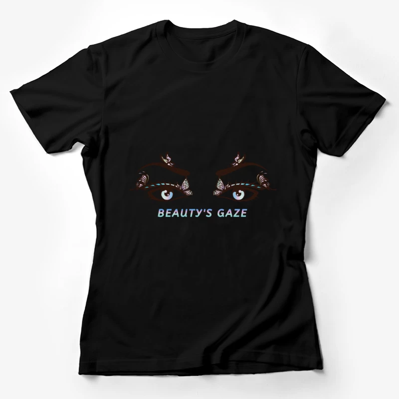 Schöne Augen voller Schmetterlinge Damen T-Shirt