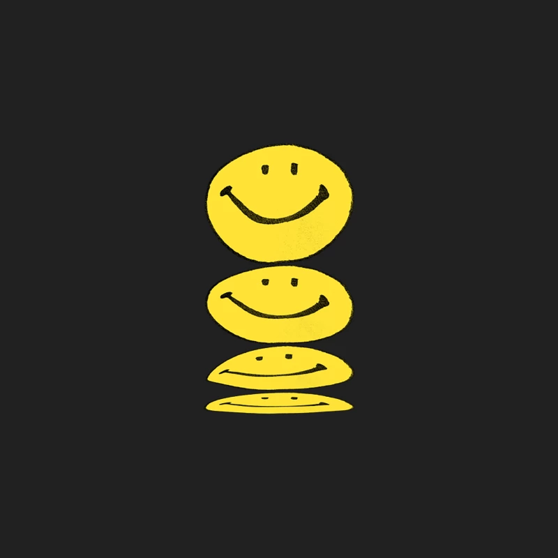 Acid House Melty Smiley Face Bucket Hat