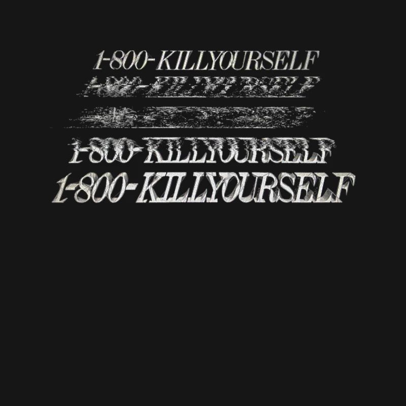 1-800-KILLYOURSELF Dark Humor Memeshirt Mouse Pad