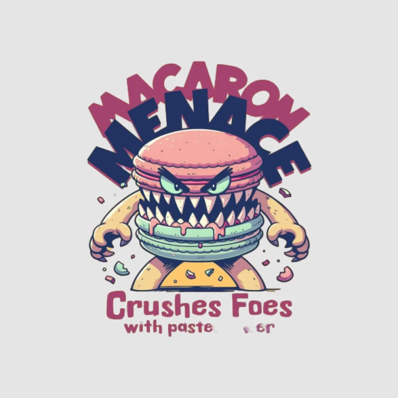 Macaron Menaçant Femme Sweat à capuche