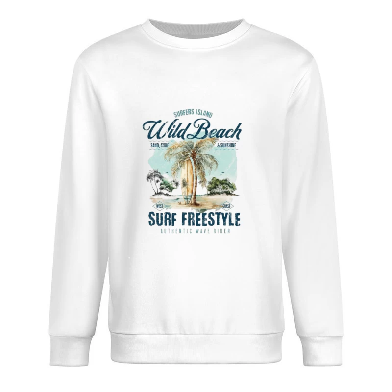 Wilder Strand Surfen Herren Pullover Sweatshirt