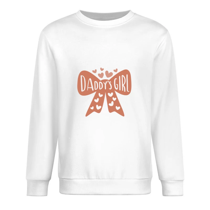 Nœud rose avec cœurs et texte 'Daddy's Girl' Homme Sweat-shirt à enfiler