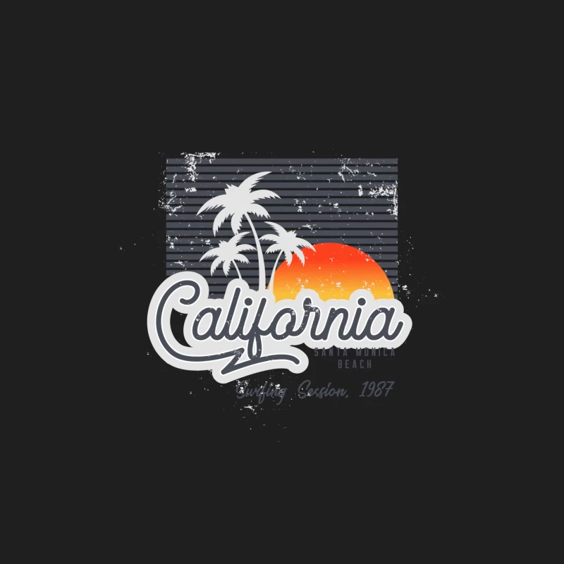 Kalifornien Sonnenuntergang Surf-Design Herren Tanktops