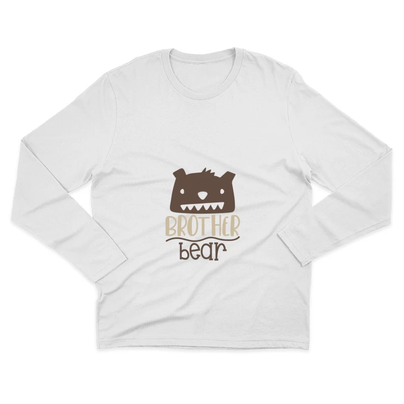 Illustration de Frère Ours Amusant Homme Manches Longues T-Shirt