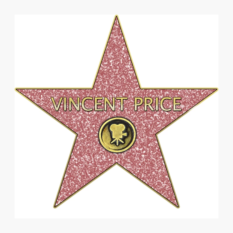 Vincent Price_s Hollywood Star Pin