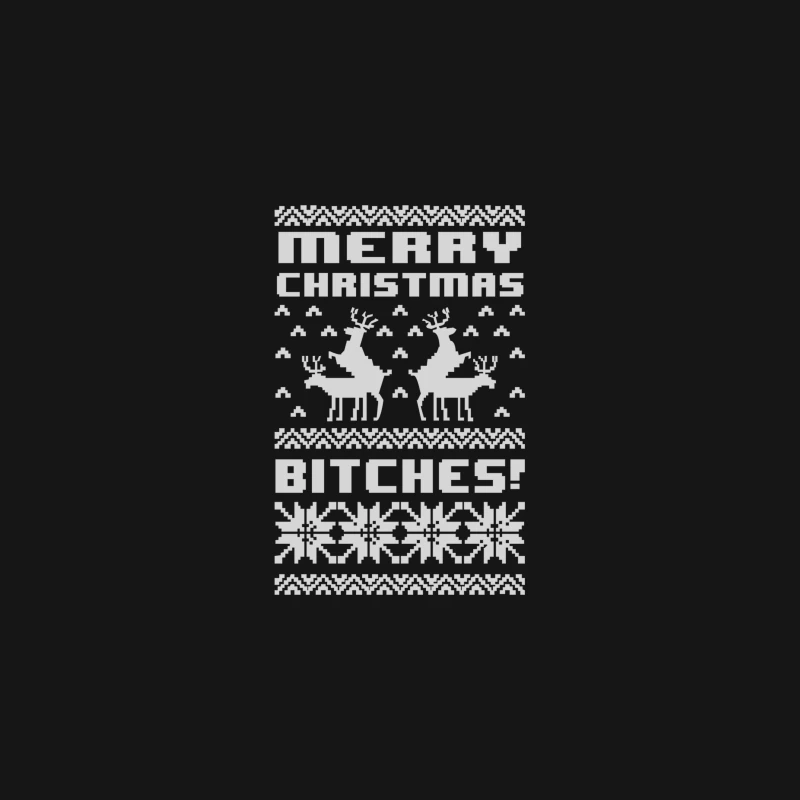 Merry Christmas Bitches Desk Mat