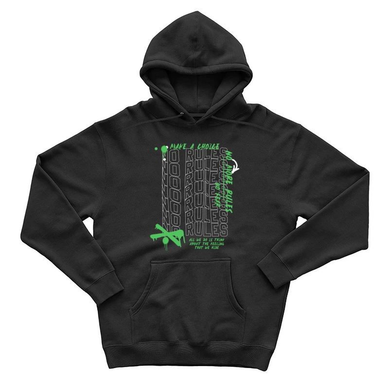 Keine Regeln Skateboard Grafik Herren Pullover Hoodie
