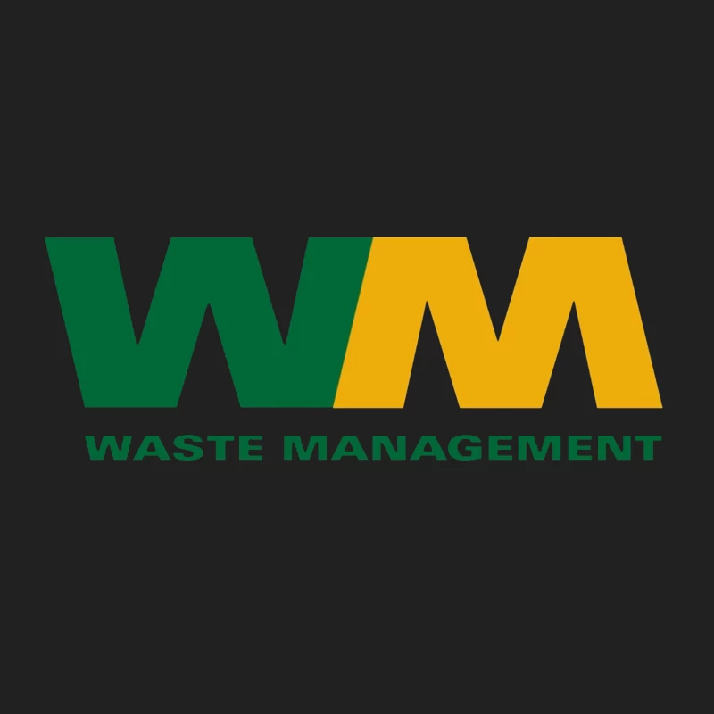 Waste Management (WM) Corporate Logo in Green and Yellow Bucket Hat