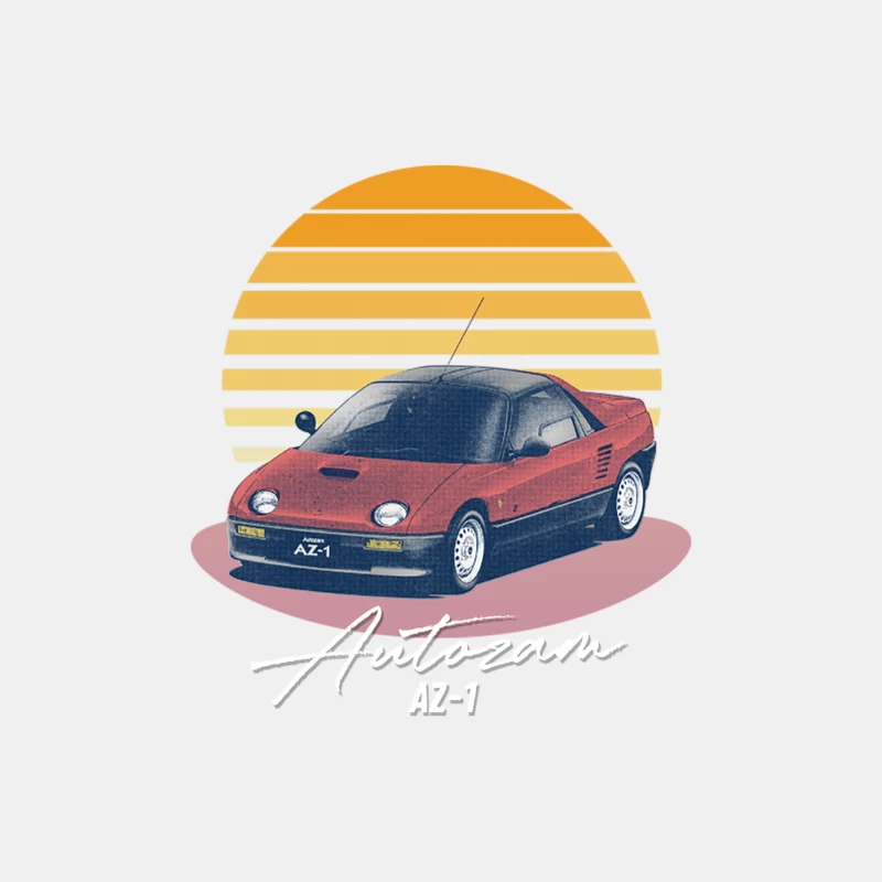 AUTOZAM AZ-1 Retro 90s Aesthetic Kei-Car Design Male Tank Top
