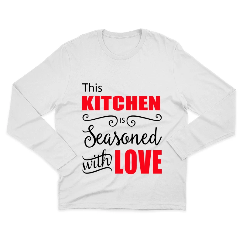 Amour de la cuisine moderne Homme Manches Longues T-Shirt