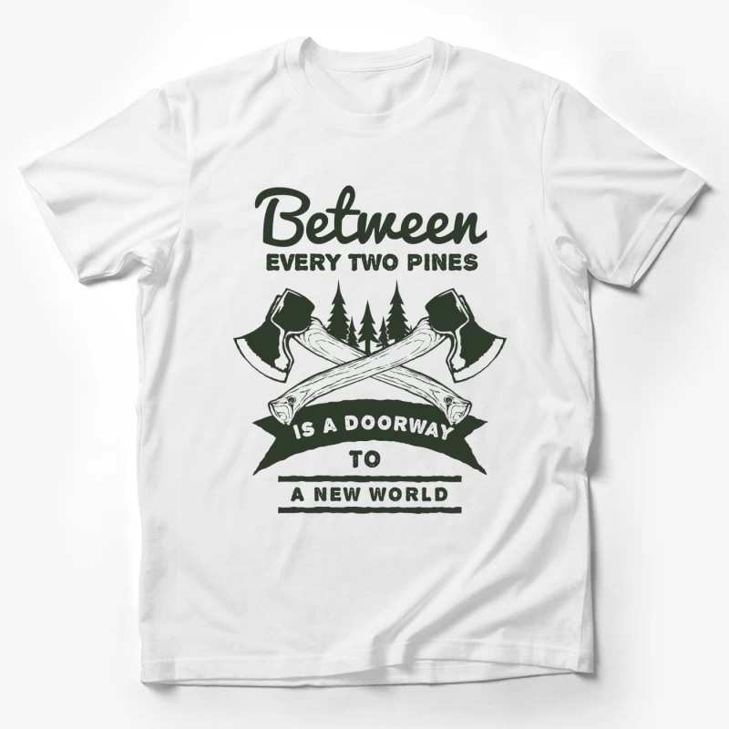 Nature et aventure entre les pins Homme T-Shirt