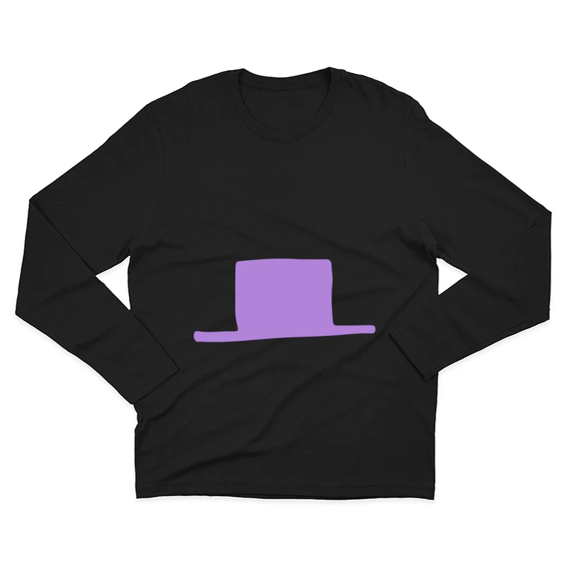 Chapeau haut de forme violet Homme Manches Longues T-Shirt
