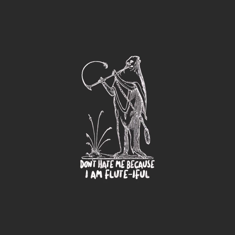 Don_t Hate Me Because I_m Flute-iful 2 - Funny Flute Jazz Design Baseball Cap