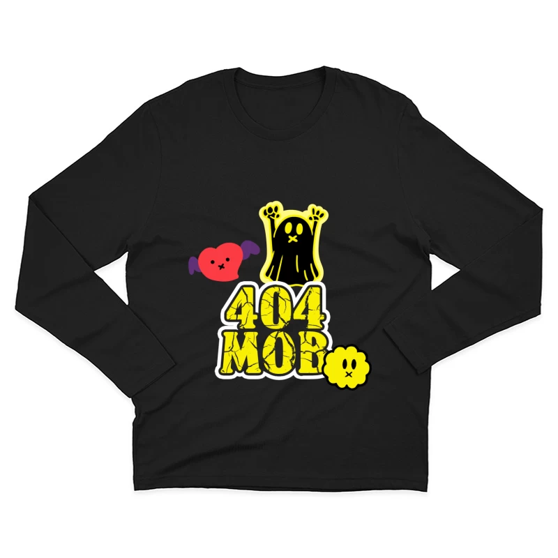 404 MOB Geisterherz Emblem Herren Langarm T-Shirt
