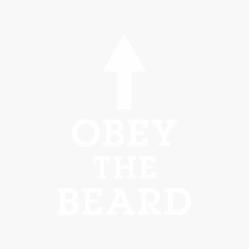 Obey The Beard Funny Cotton Tote Bag