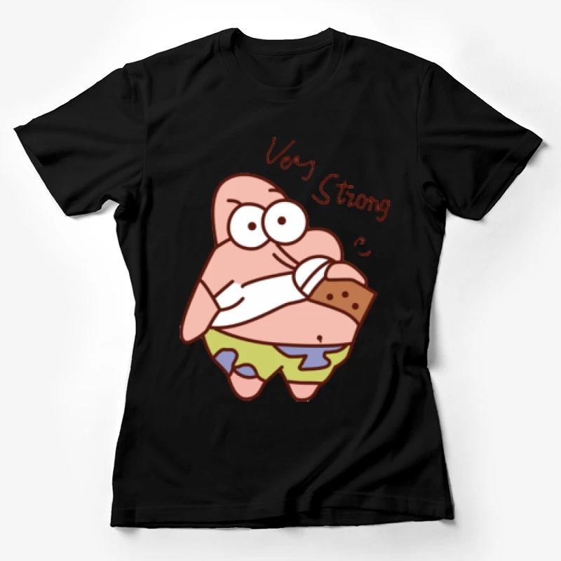 Starker Cartoon-Charakter mit Keks Damen T-Shirt