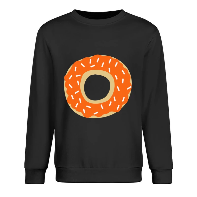 Beignet avec glaçage orange et vermicelles Homme Sweat-shirt à enfiler