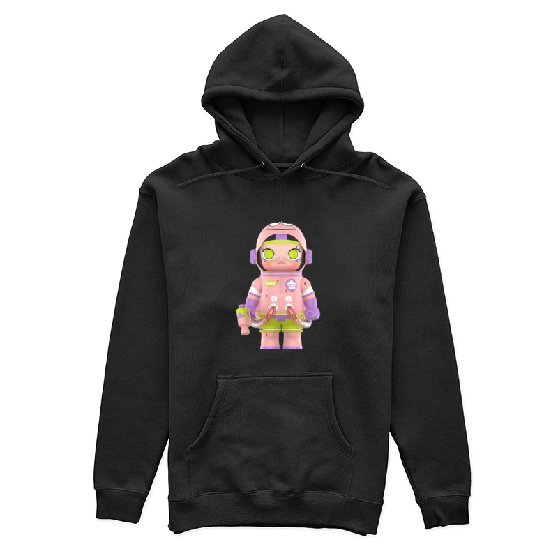 Roboterfigur im bunten Raumanzug Damen Pullover Hoodie
