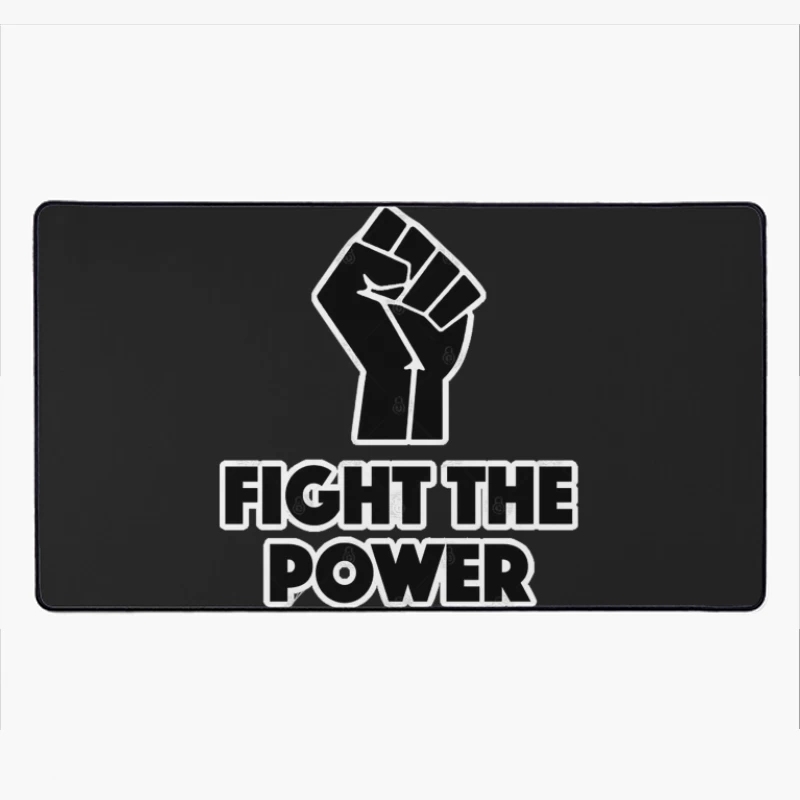 Fight The Power - Black Power Fist Desk Mat