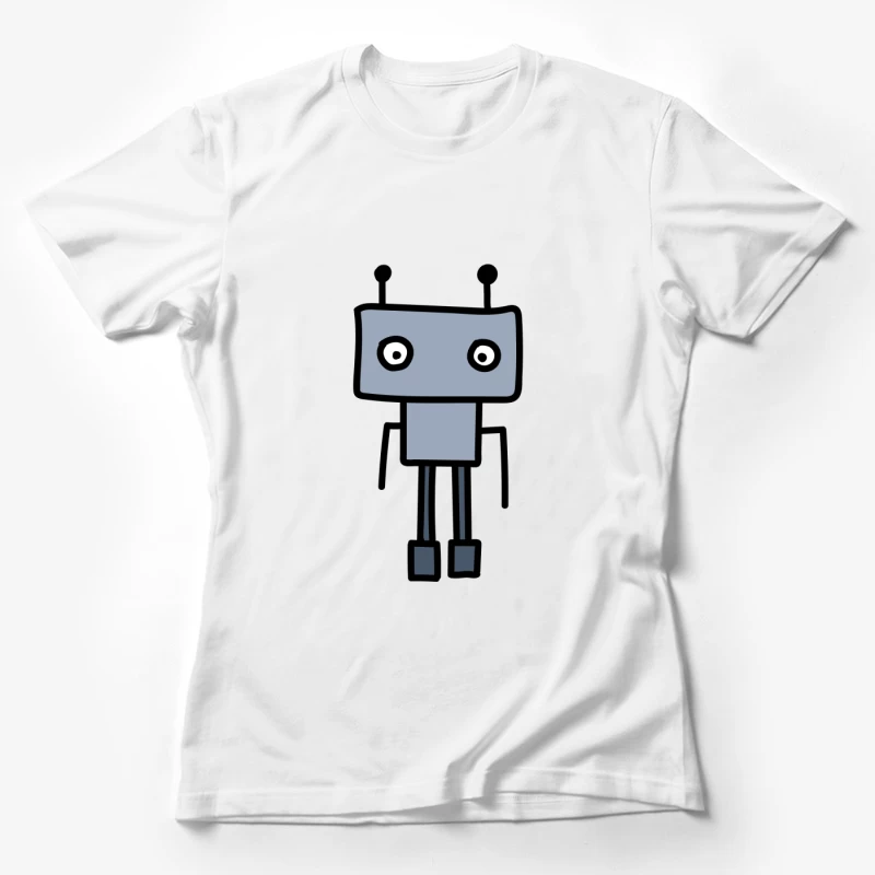 Illustration d'un robot cartoon Femme T-Shirt