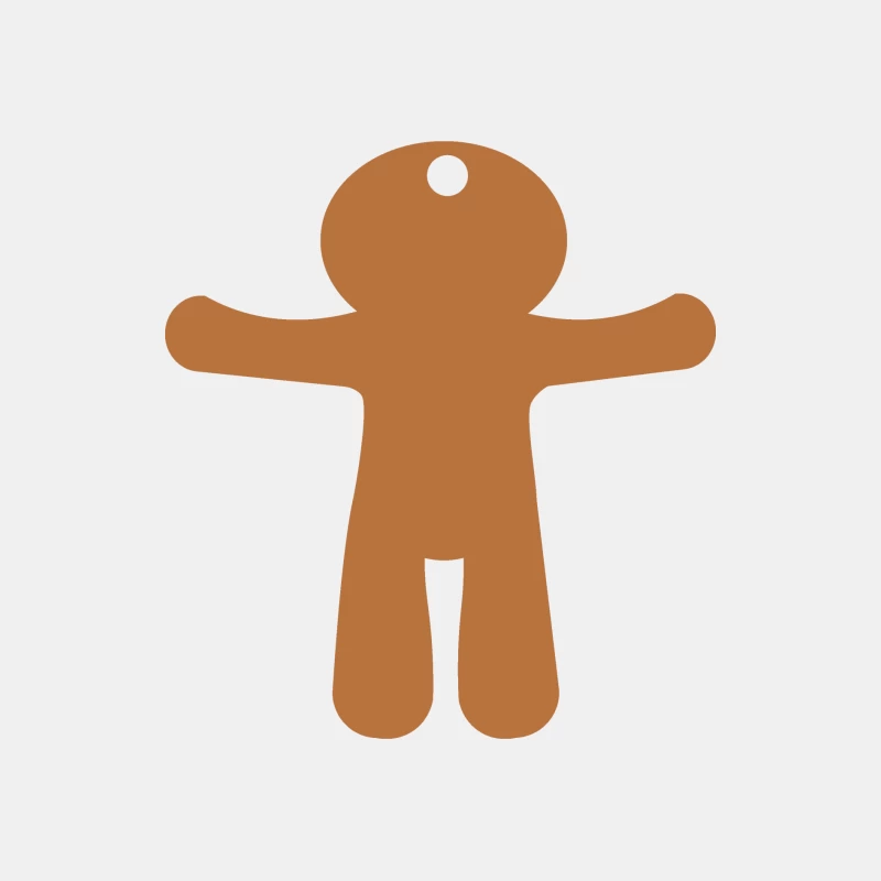 Silhouette de bonhomme en pain d'épice Homme Débardeur