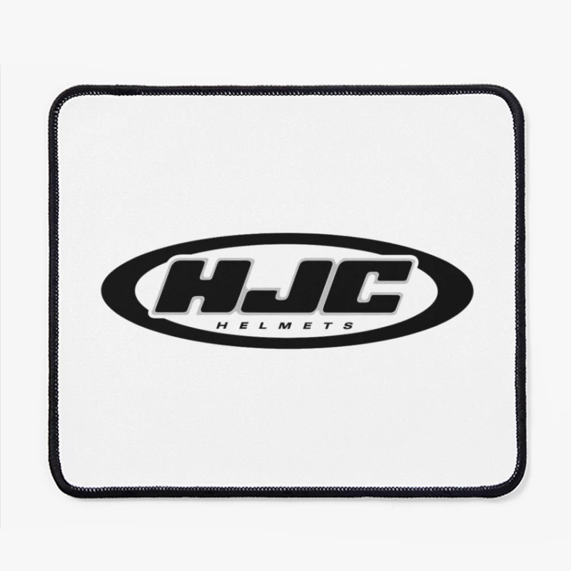 HJC Helmets Motorcycle Brand Logo in Black and White Mouse Pad