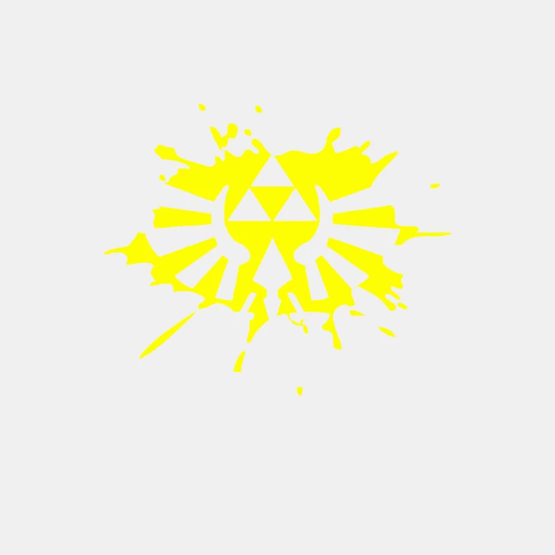 Zelda Link Hylian Shield Triforce Splat Male Tank Top