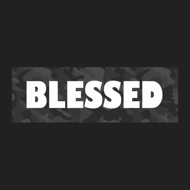 Blessed Camouflage Design Bucket Hat